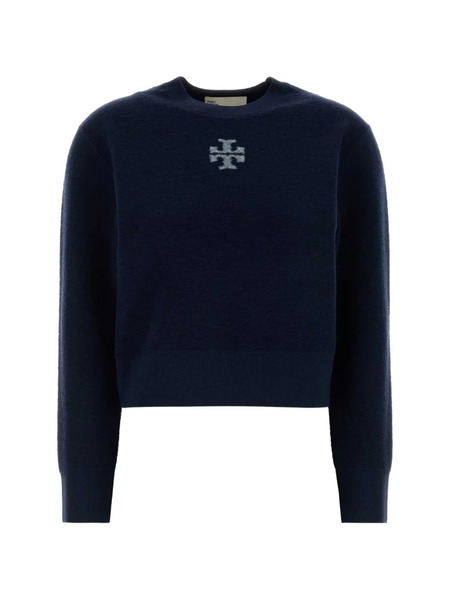  Tory Burch Logo Knitwear - Blue 