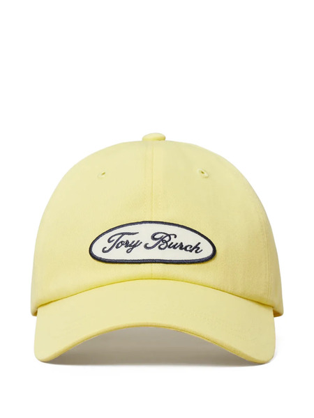  Tory Burch Logo-patch Baseball Cap - Yellow 