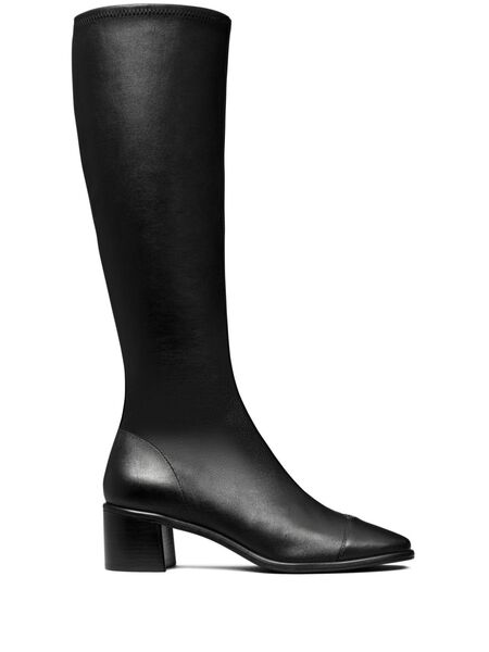  Tory Burch 55mm Cap-toe Knee-high Boots - 006 - Perfect Black 