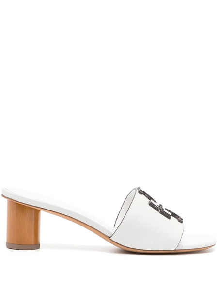  Tory Burch 55mm Ines Leather Sandals - White 