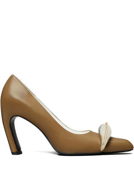  Tory Burch 90mm Pierced Pumps - Brown 