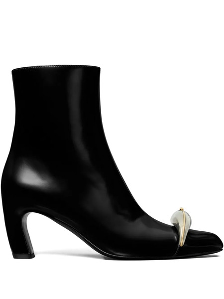  Tory Burch 65mm Pierced Xl Ankle Boots - Black 