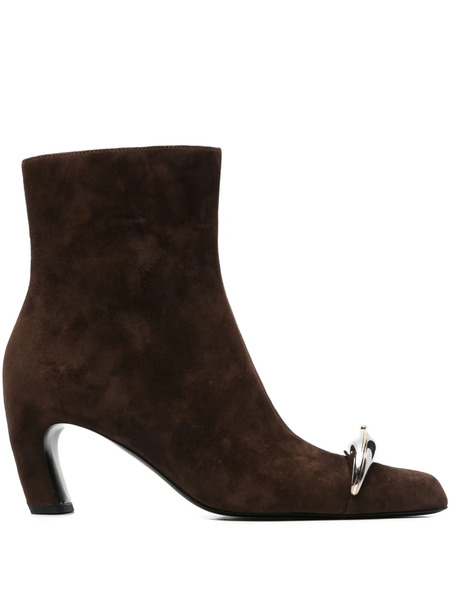  Tory Burch 65mm Suede Ankle Boots - Brown 