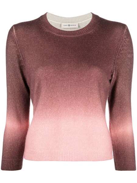  Tory Burch Ombré-effect Cashmere Jumper - Pink 