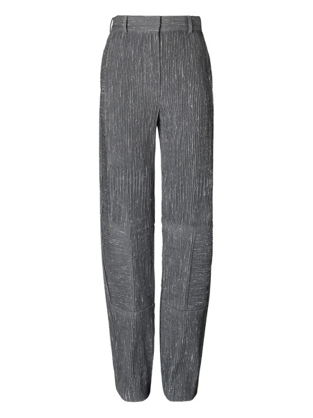  Tory Burch Panelled Wool-blend Trousers - Grey 