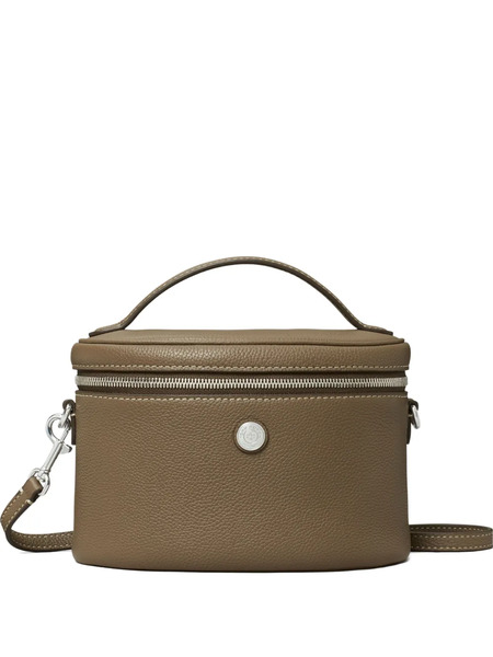  Tory Burch Pebble Top-handle Vanity Case - Brown 