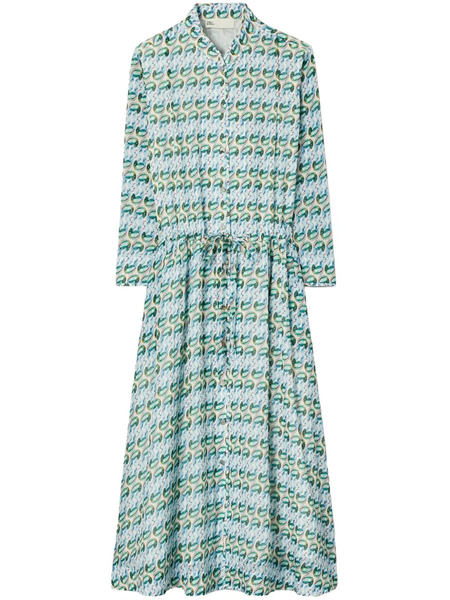  Tory Burch Printed Midi Dress - Green 