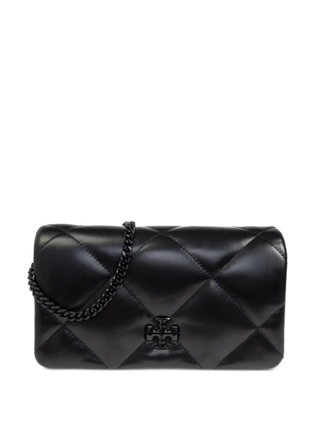  Tory Burch Quilted Leather Wallet - Black 