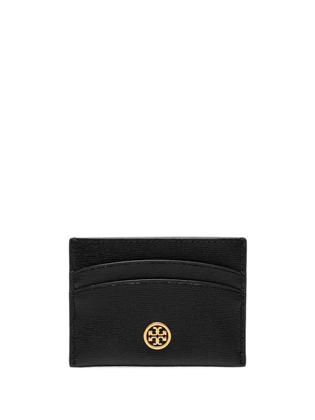  Tory Burch Robinson Logo-plaque Cardholder - Black 