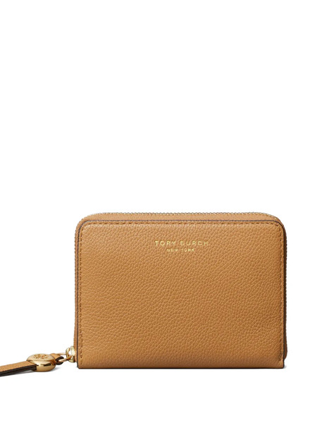  Tory Burch Romy Zip Around Medium Wallet - Brown 