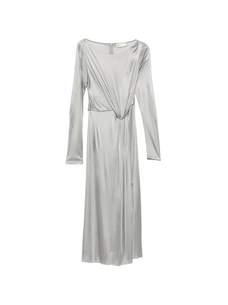  Tory Burch Ruched Midi Dress - Silver 