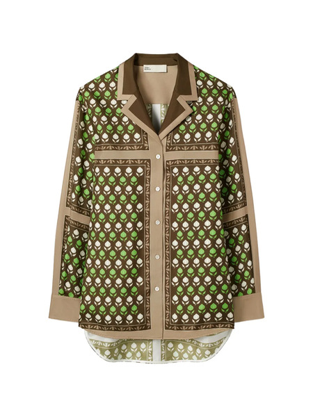  Tory Burch Silk Top - Brown 