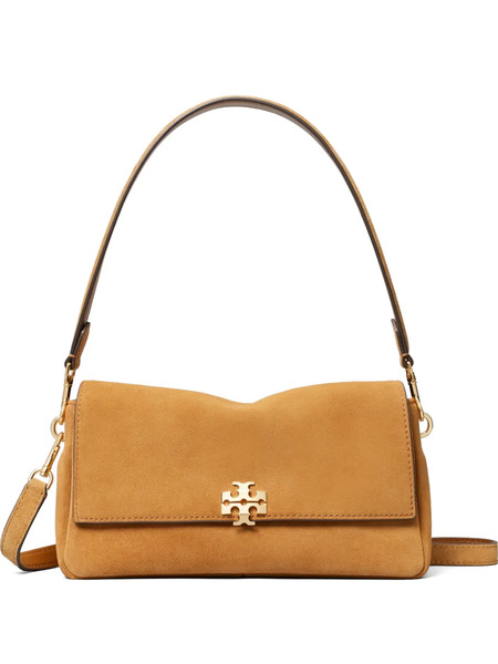  Tory Burch Small Charlie Suede Shoulder Bag - Neutrals 