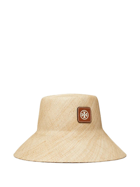  Tory Burch Straw Bucket Hat - Neutrals 