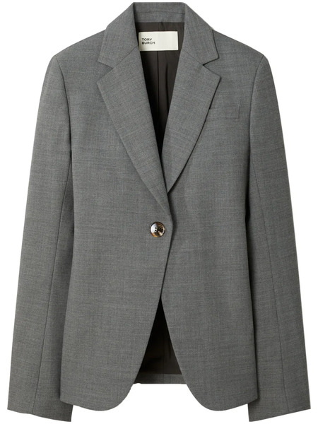  Tory Burch Stretch Flannel Blazer - Grey 
