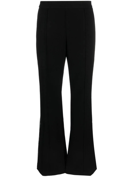  Tory Burch Striped Flared Trousers - Black 