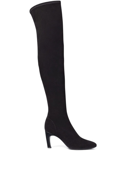  Tory Burch Suede 80mm Above-knee Boots - Black 