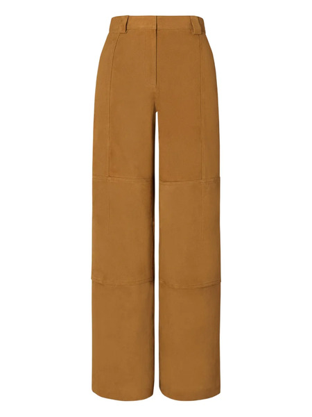  Tory Burch Suede Panelled Trousers - Brown 