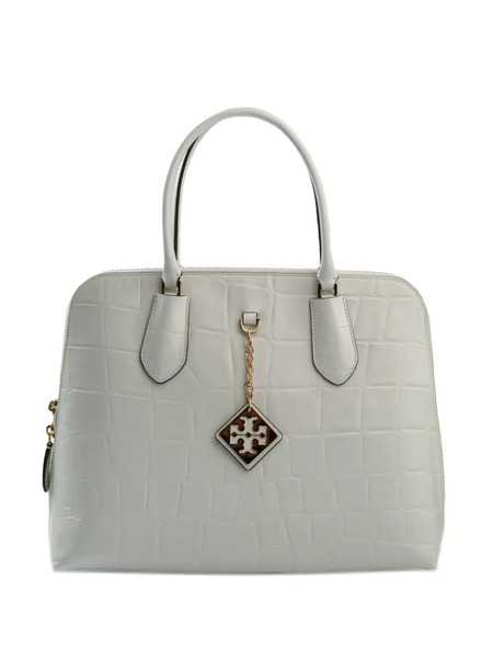  Tory Burch Swing Crocodile-embossed Tote Bag - Neutrals 