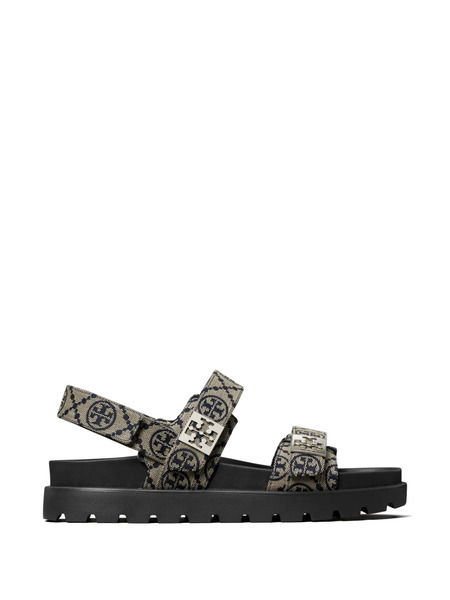  Tory Burch T Monogram Mellow Sport Sandal - Neutrals 