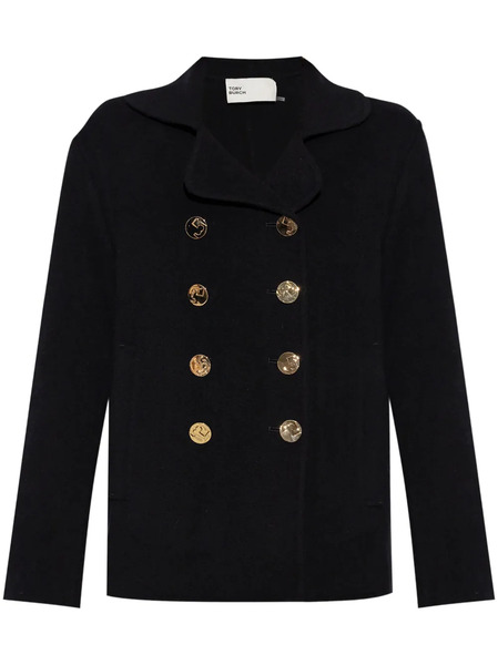  Tory Burch Wool Peacoat - Black 