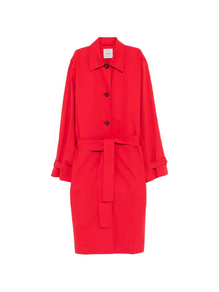  Toteme Belted Button-fastening Coat - Red 