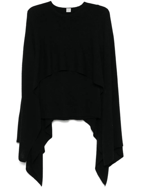  Toteme Cape-design Sweater - Black 