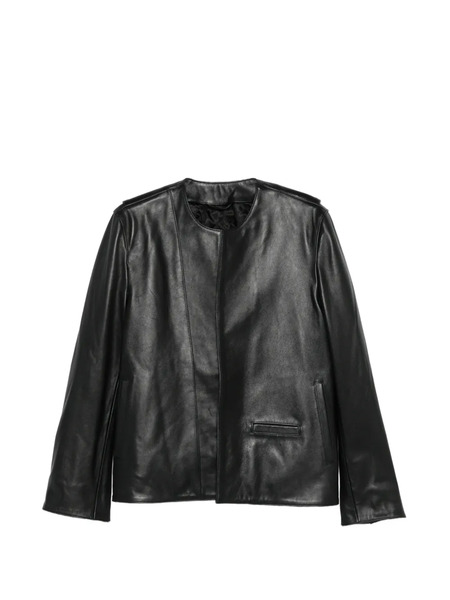  Toteme Collarless Pocket Jacket - Black 