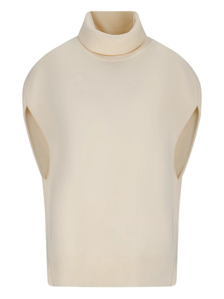  Toteme Double-knit Roll-neck Cape - Neutrals 