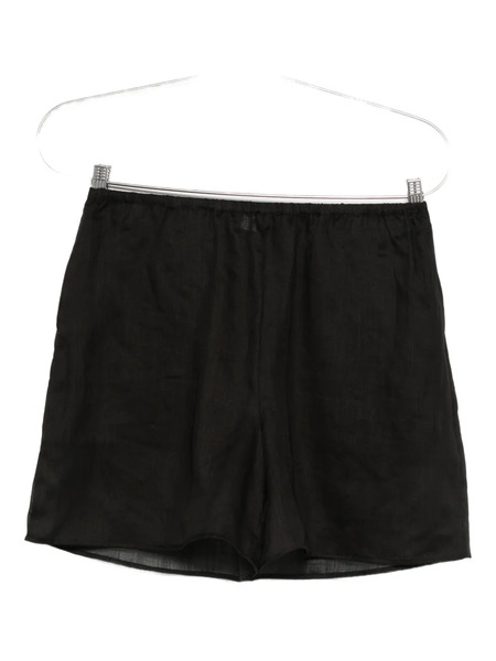  Toteme Elasticated Ramie Shorts - Black 