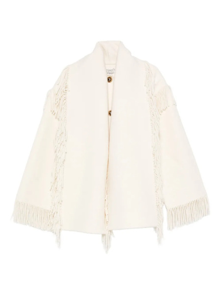  Toteme Fringed Mantel Jacket - Neutrals 