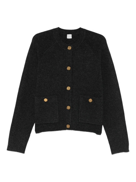  Toteme Hammered-button Cardigan - Grey 