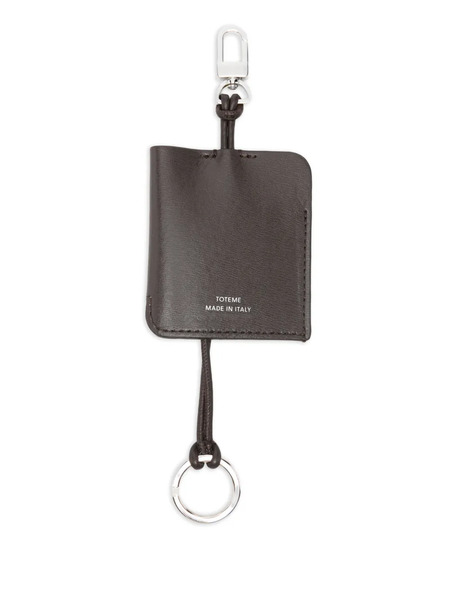  Toteme Leather Keyring - Brown 