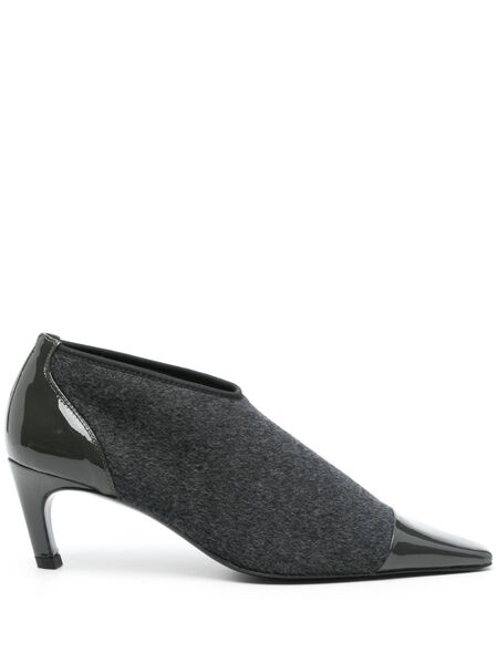  Toteme 60mm Bi-material Pumps - Grey 