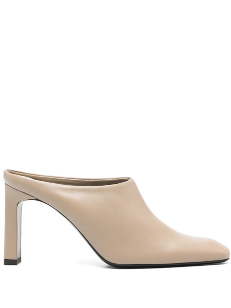  Toteme 85mm Square Toe Bar Mules - Neutrals 