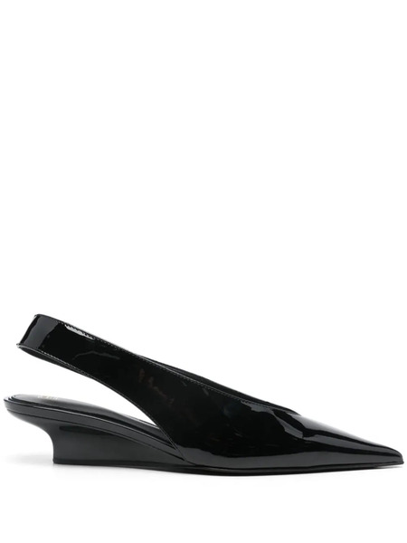  Toteme 35mm The Wedge-heel Slingback Pumps - Black 