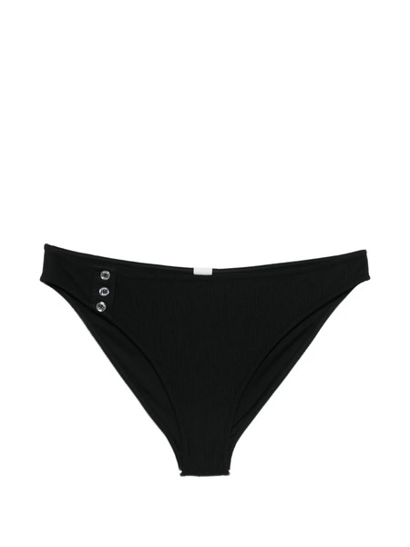  Toteme Ribbed Button Bikini Bottom - Black 