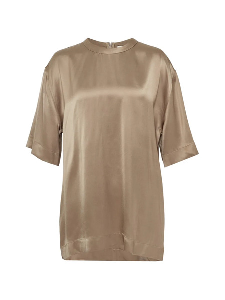  Toteme Satin T-shirt - Neutrals 