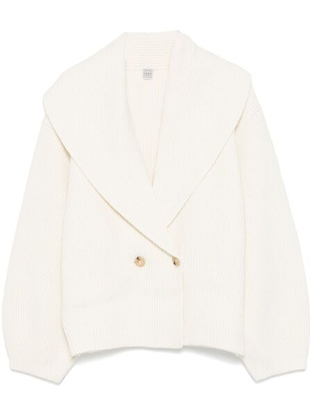  Toteme Shawl-lapels Cardigan - Neutrals 