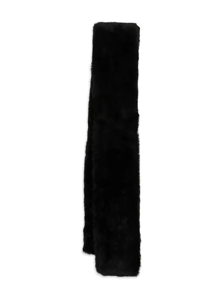  Toteme Shearling Scarf - Black 