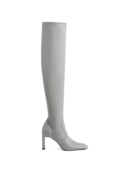  Toteme Square-toe Zip-fastening Boots - Grey 
