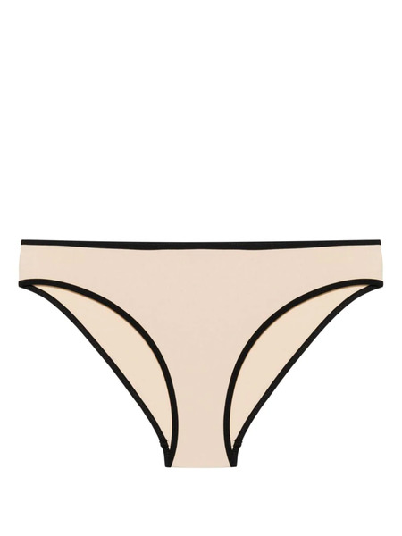  Toteme Striped-edge Bikini Bottoms - Neutrals 