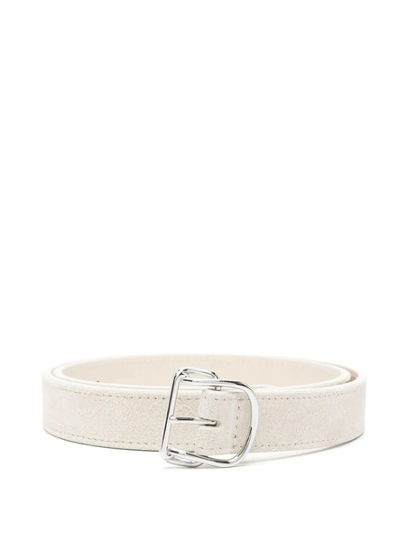  Toteme Suede Belt - White 