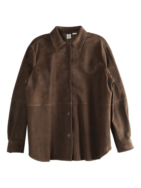  Toteme Suede Overshirt - Brown 