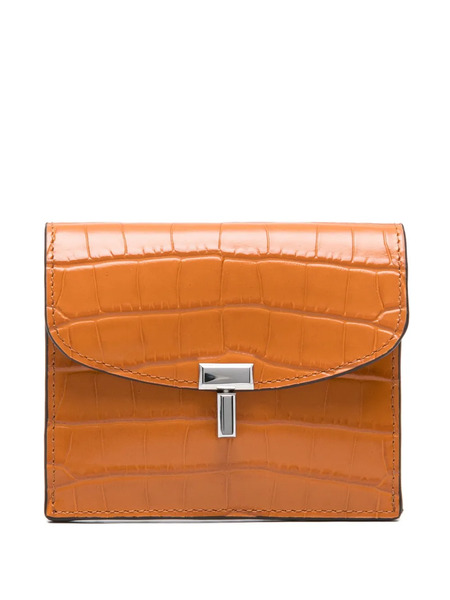  Toteme T-lock Embossed Cardholder - Orange 