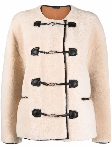  Toteme Teddy Shearling Jacket - Neutrals 