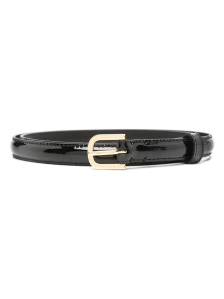  Toteme Thin Patent-leather Belt - Black 