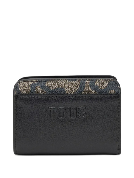  Tous Embossed Zip Wallet - Black 