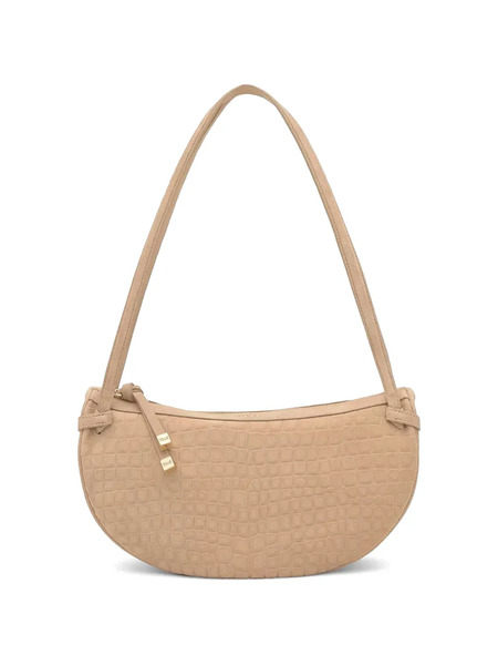  Tous Halfmoon Embossed Shoulder Bag - Neutrals 