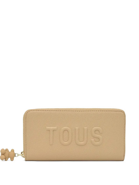  Tous Logo-embossed Zip-around Wallet - Neutrals 
